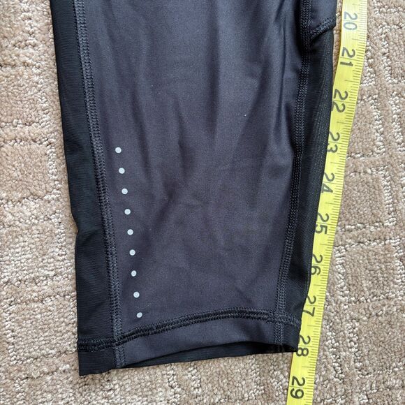 Old Navy PowerSoft Leggings Women's 3X Black Sheer Compression Pockets 7/8 Ankle - Picture 8 of 9